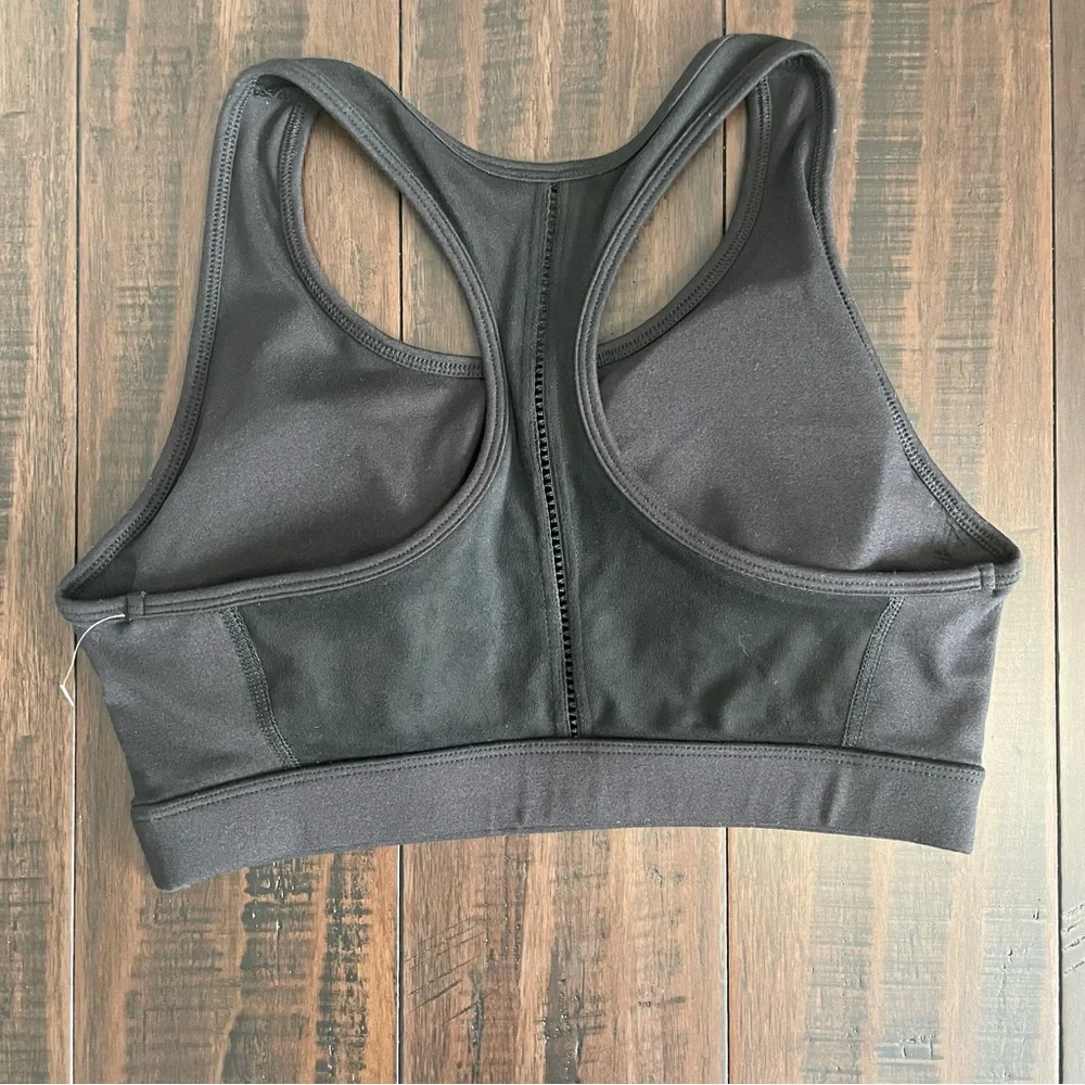 Splendid Black Faux Suede Racerback Sports Bra NEW